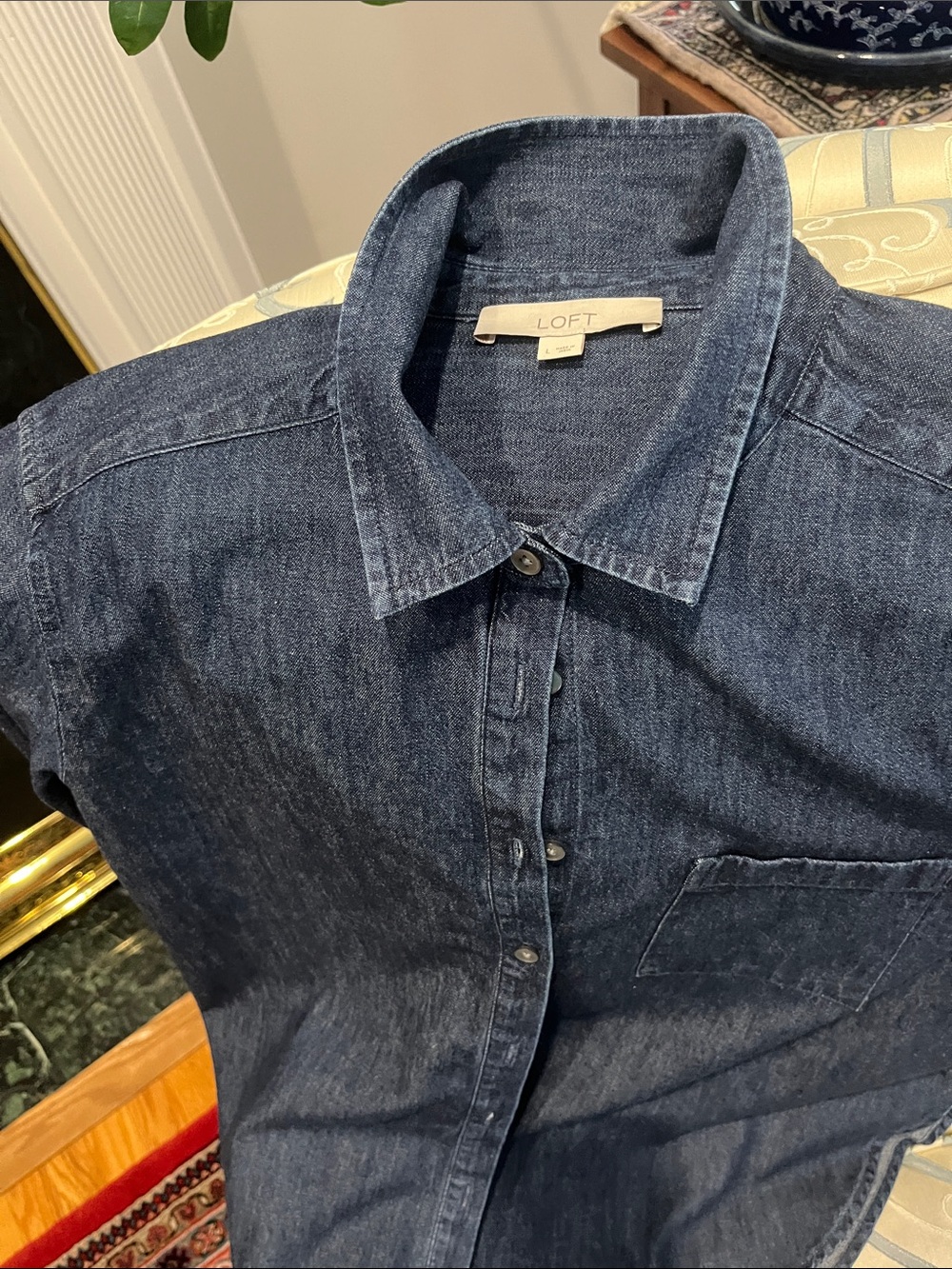 Loft long sleeve denim shirt
